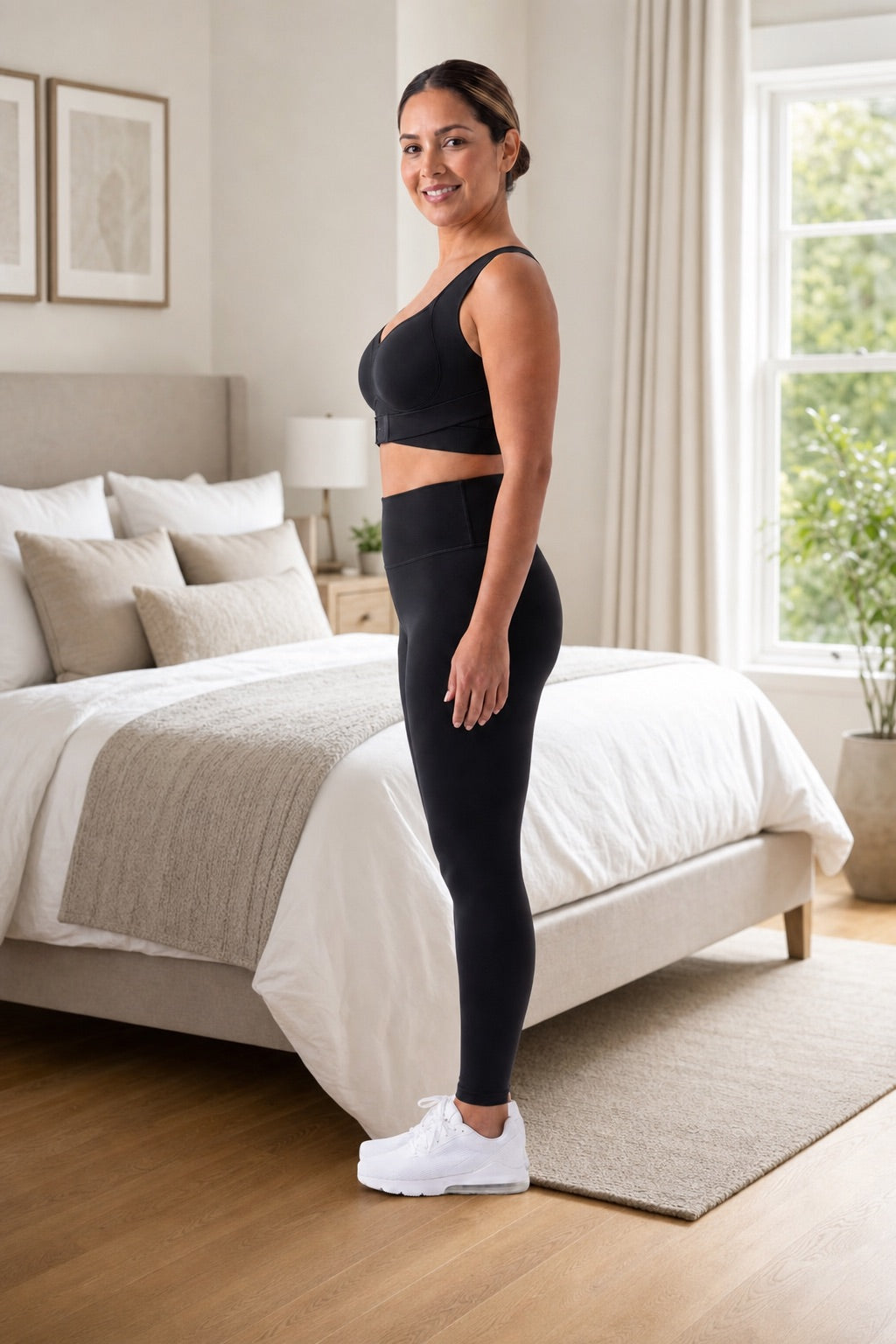 After — standing tall with shoulders back in TrueLift