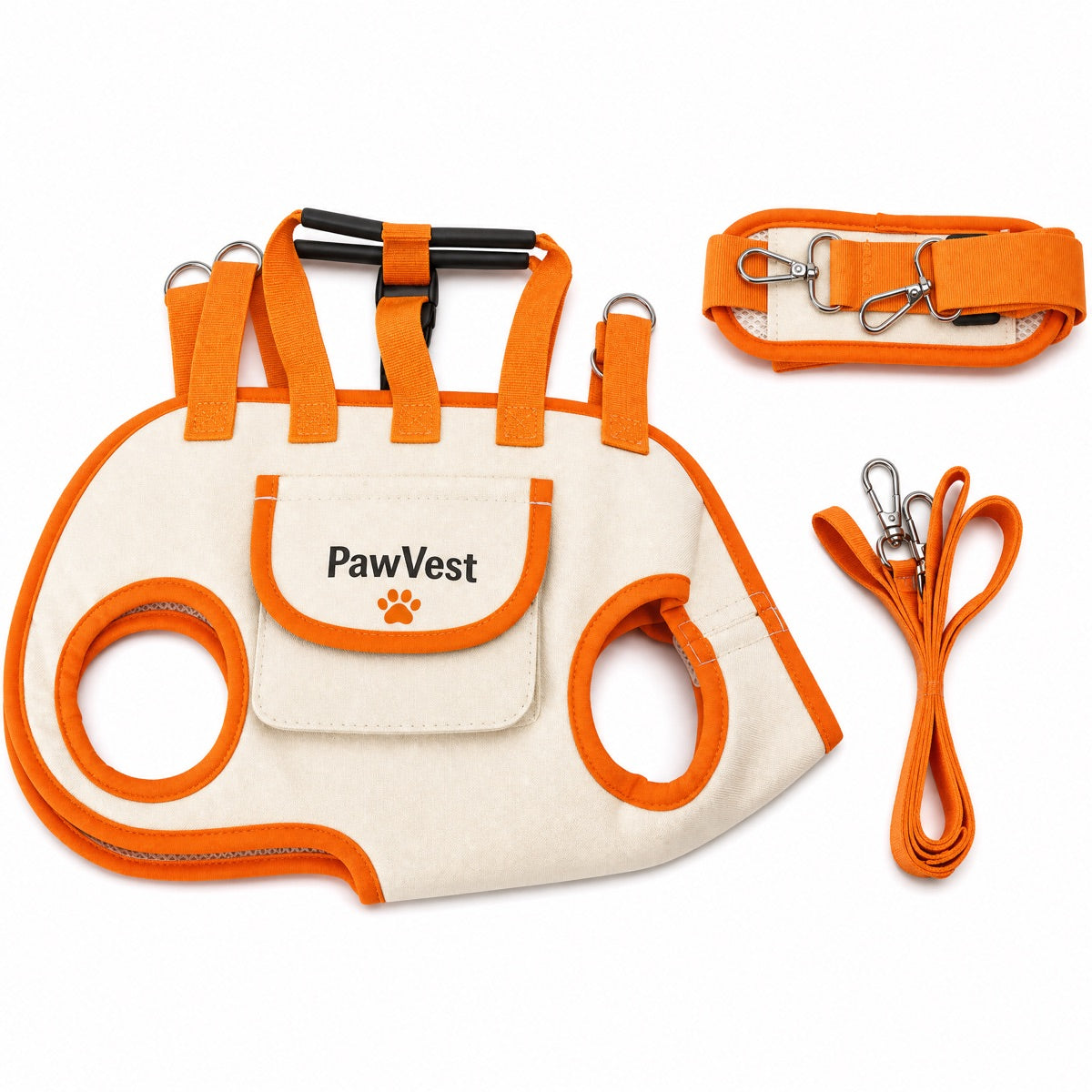 PawVest — Sunset Orange colorway